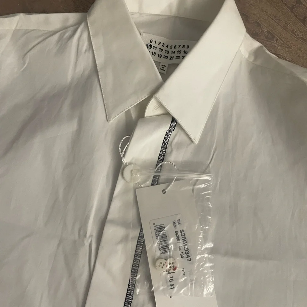 Maison Margiela Mens Cotton Stitch Shirt Sz 41/L - Picture 7 of 12